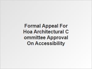 Fee Waiver for Hoa Accessibility Appeal Form