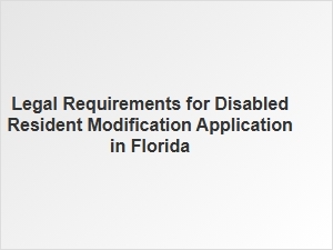 Florida Fee Waiver for Ada Modification Forms