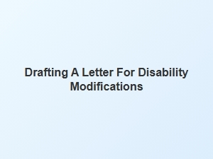 Disability Modification Requests for Hoas