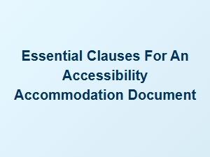 Adding Essential Clauses to Hoa Accessibility Documents