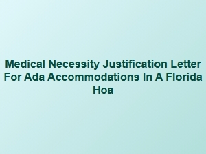 Ada Accommodation Letter Guide for Florida Hoas